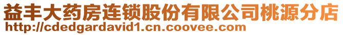 益豐大藥房連鎖股份有限公司桃源分店