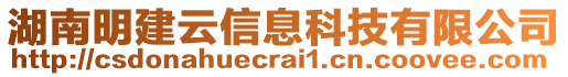 湖南明建云信息科技有限公司