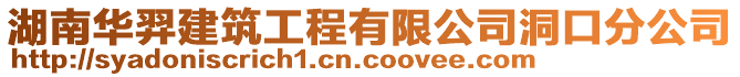 湖南華羿建筑工程有限公司洞口分公司