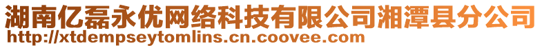 湖南亿磊永优网络科技有限公司湘潭县分公司