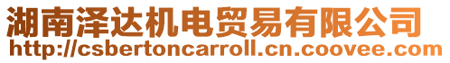 湖南澤達機電貿易有限公司