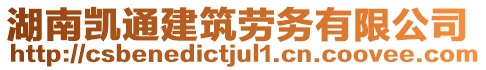 湖南凱通建筑勞務(wù)有限公司