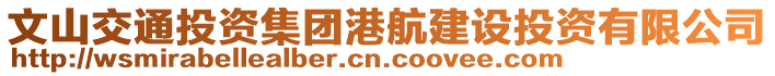 文山交通投資集團港航建設(shè)投資有限公司