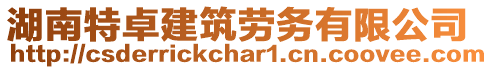 湖南特卓建筑勞務(wù)有限公司