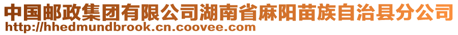 中國郵政集團有限公司湖南省麻陽苗族自治縣分公司