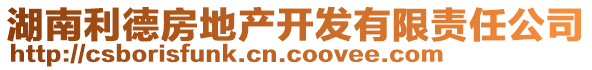 湖南利德房地產(chǎn)開發(fā)有限責(zé)任公司