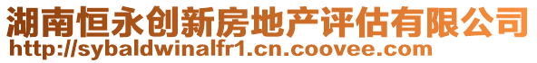 湖南恒永創(chuàng)新房地產(chǎn)評估有限公司