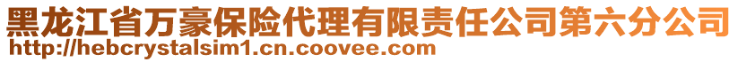 黑龍江省萬豪保險代理有限責任公司第六分公司