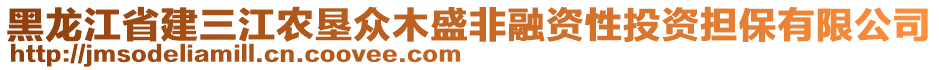 黑龍江省建三江農(nóng)墾眾木盛非融資性投資擔(dān)保有限公司