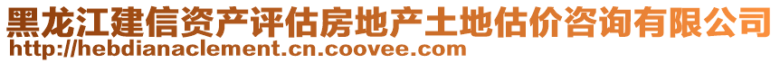 黑龍江建信資產(chǎn)評(píng)估房地產(chǎn)土地估價(jià)咨詢有限公司