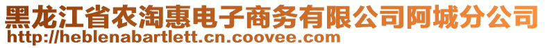 黑龍江省農(nóng)淘惠電子商務(wù)有限公司阿城分公司