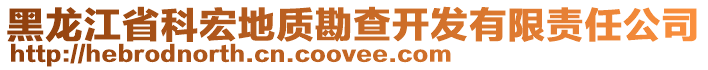 黑龍江省科宏地質(zhì)勘查開發(fā)有限責(zé)任公司