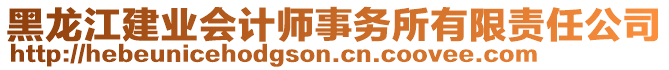 黑龙江建业会计师事务所有限责任公司