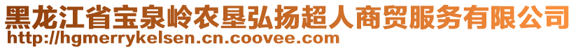 黑龍江省寶泉嶺農(nóng)墾弘揚超人商貿(mào)服務(wù)有限公司