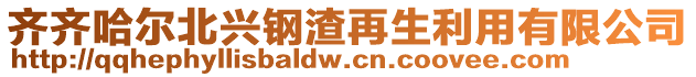 齊齊哈爾北興鋼渣再生利用有限公司