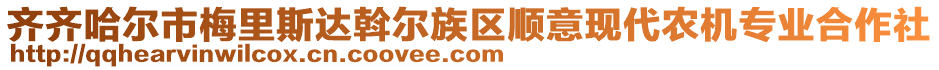 齊齊哈爾市梅里斯達斡爾族區(qū)順意現(xiàn)代農(nóng)機專業(yè)合作社