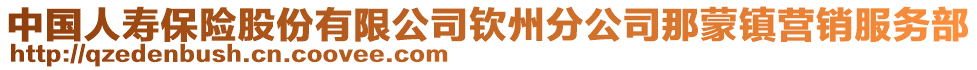 中國(guó)人壽保險(xiǎn)股份有限公司欽州分公司那蒙鎮(zhèn)營(yíng)銷(xiāo)服務(wù)部