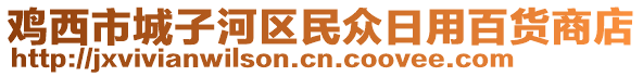 雞西市城子河區(qū)民眾日用百貨商店