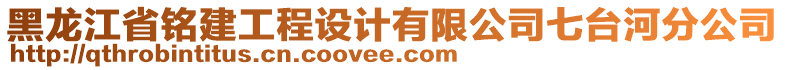 黑龍江省銘建工程設(shè)計(jì)有限公司七臺河分公司