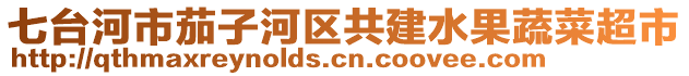 七臺(tái)河市茄子河區(qū)共建水果蔬菜超市