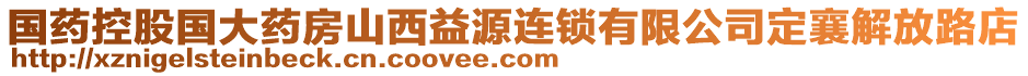 國(guó)藥控股國(guó)大藥房山西益源連鎖有限公司定襄解放路店