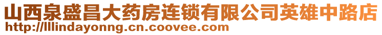 山西泉盛昌大藥房連鎖有限公司英雄中路店