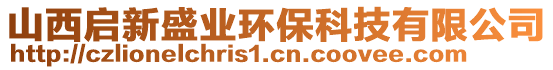 山西啟新盛業(yè)環(huán)保科技有限公司