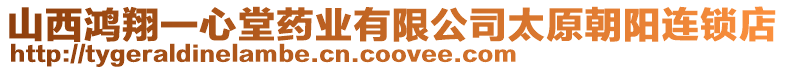山西鴻翔一心堂藥業(yè)有限公司太原朝陽連鎖店