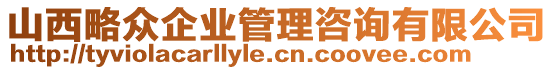 山西略眾企業(yè)管理咨詢有限公司