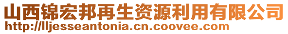 山西錦宏邦再生資源利用有限公司