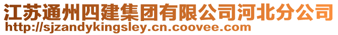 江蘇通州四建集團有限公司河北分公司