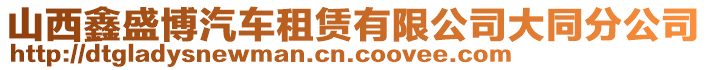 山西鑫盛博汽車租賃有限公司大同分公司