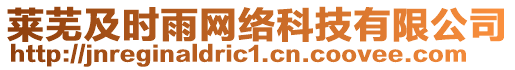 萊蕪及時雨網(wǎng)絡(luò)科技有限公司