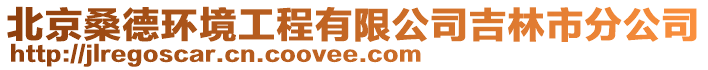 北京桑德環(huán)境工程有限公司吉林市分公司