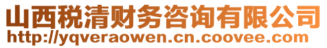 山西税清财务咨询有限公司