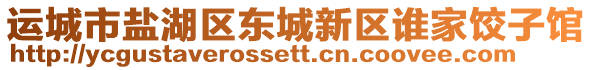 運城市鹽湖區東城新區誰家餃子館