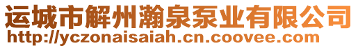 運城市解州瀚泉泵業(yè)有限公司