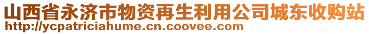 山西省永濟市物資再生利用公司城東收購站