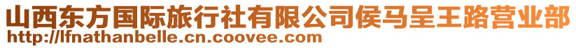 山西東方國際旅行社有限公司侯馬呈王路營業(yè)部