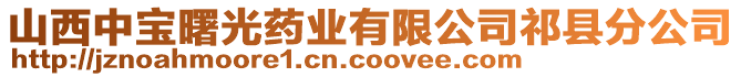 山西中寶曙光藥業(yè)有限公司祁縣分公司