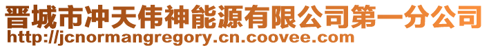 晉城市沖天偉神能源有限公司第一分公司