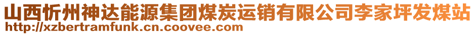 山西忻州神達(dá)能源集團(tuán)煤炭運(yùn)銷有限公司李家坪發(fā)煤站