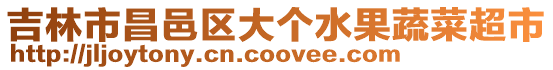 吉林市昌邑區大個水果蔬菜超市