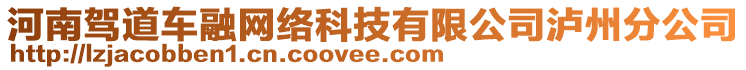 河南駕道車融網(wǎng)絡(luò)科技有限公司瀘州分公司