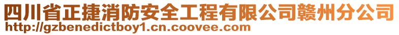 四川省正捷消防安全工程有限公司贛州分公司