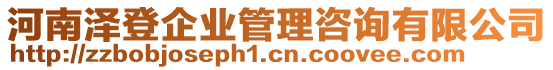 河南澤登企業(yè)管理咨詢有限公司