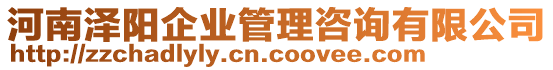 河南澤陽企業(yè)管理咨詢有限公司