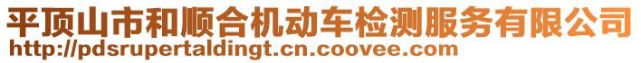 平頂山市和順合機動車檢測服務(wù)有限公司