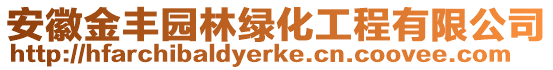 安徽金丰园林绿化工程有限公司