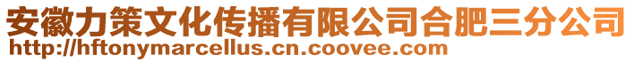 安徽力策文化傳播有限公司合肥三分公司